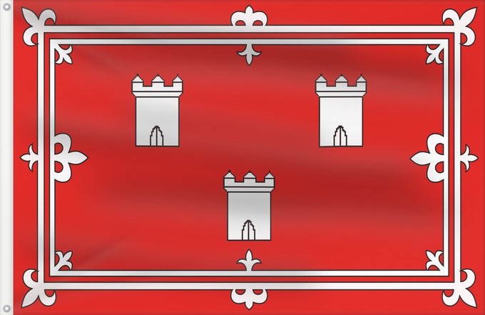 Bandera, con dos ojales metálicos y lado del asta reforzado: Aberdeen	A vector Image of the flag of Aberdeen