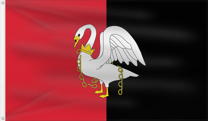 Bandera, con dos ojales metálicos y lado del asta reforzado: Buckinghamshire