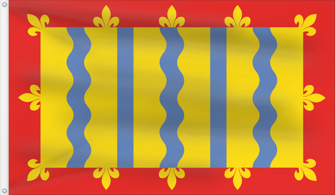Bandera, con dos ojales metálicos y lado del asta reforzado: Cambridgeshire