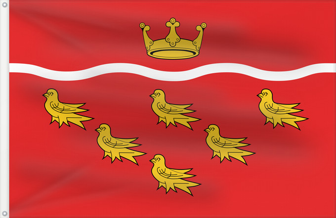 Flag, with two metal eyelets and reinforced hoist: East Sussex