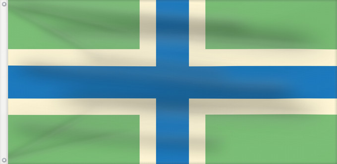 Flag, with two metal eyelets and reinforced hoist: Gloucestershire