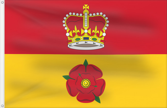 Bandera, con dos ojales metálicos y lado del asta reforzado: Hampshire Hampshire County Council
