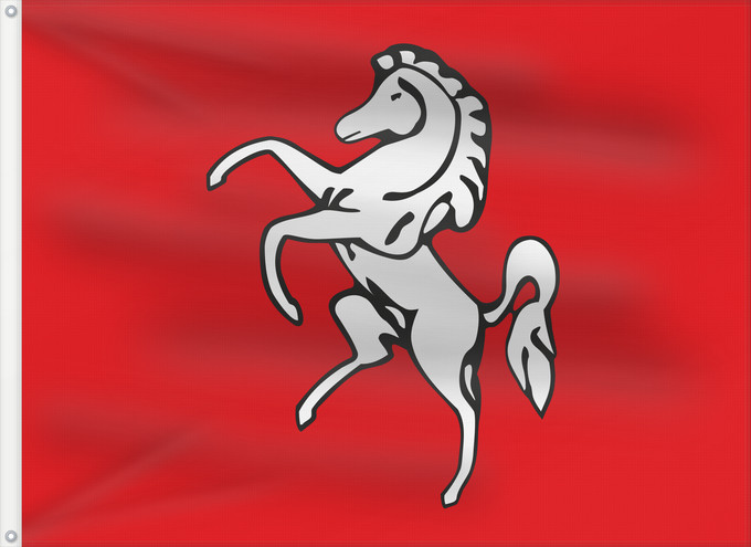 Bandera, con dos ojales metálicos y lado del asta reforzado: Kent	County of Kent