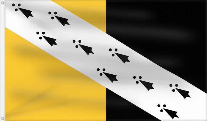 Bandera, con dos ojales metálicos y lado del asta reforzado: Norfolk