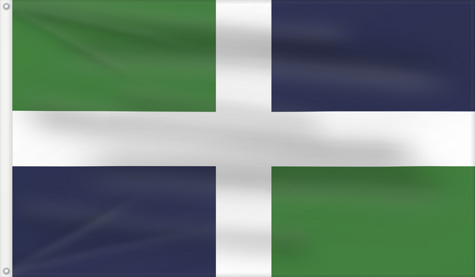 Flag, with two metal eyelets and reinforced hoist: Oxfordshire