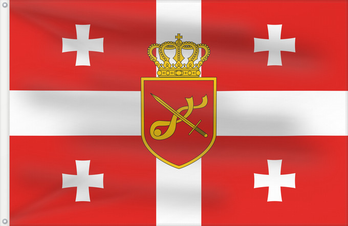 Drapeau, avec deux œillets métalliques et guindant renforcé : Georgian Armed Forces	Main Military flag of the Georgian Armed Forces	Drapeau militaire des forces armées géorgiennes	Bandera militar de las Fuerzas Armadas de Georgia	Militärflagge der georgischen Streitkräfte	Bandiera militare delle forze armate georgia