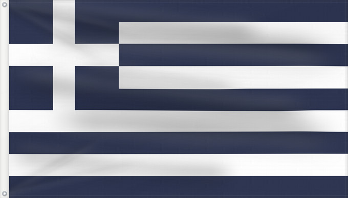 Bandera, con dos ojales metálicos y lado del asta reforzado: Greece  1970-1975	Greece (1970-1975)	Grèce (1970-1975)	Grecia (1970-1975)	Griechenland (1970-1975)	Greece  1970–1975