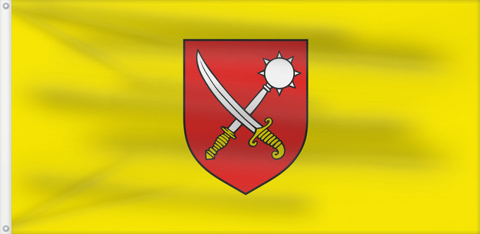 Bandera, con dos ojales metálicos y lado del asta reforzado: Čavla	Municipality of Čavle	Municipalité de Čavle	Municipalidad de Čavle	Gemeinde Čavle	Comune di Zaule di Liburnia	Općine Čavla	Občine Čavla