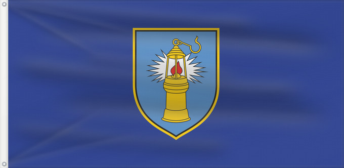 Drapeau, avec deux œillets métalliques et guindant renforcé : Raše Municipality of Raša Municipalité de Raša Municipio de Raša Gemeinde Raša Comune di Arsia Općine Raše Občine Raše