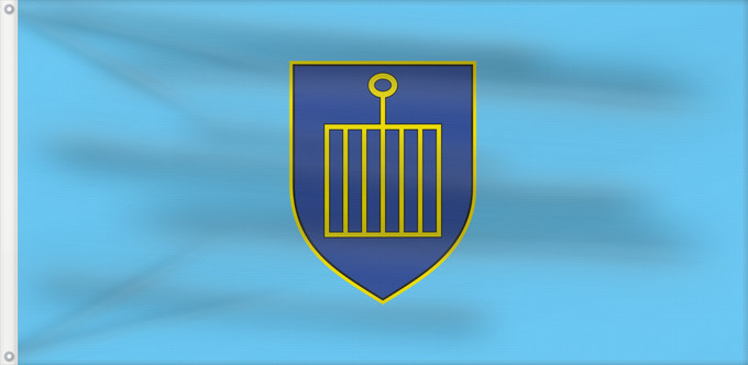 Drapeau, avec deux œillets métalliques et guindant renforcé : Svetog Lovreča	Municipality of Sveti Lovreč	Municipalité de Sveti Lovreč	Municipio de Sveti Lovreč	Gemeinde Sveti Lovreč	Comune di San Lorenzo del Pasenatico	Općine Svetog Lovreča	Občine Svetog Lovreča