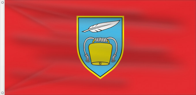 Drapeau, avec deux œillets métalliques et guindant renforcé : Viškova Municipality of Viškovo Municipalité de Viškovo Viškovo Gemeinde Viškovo Comune di San Matteo di Liburnia Općine Viškova Občine Viškova