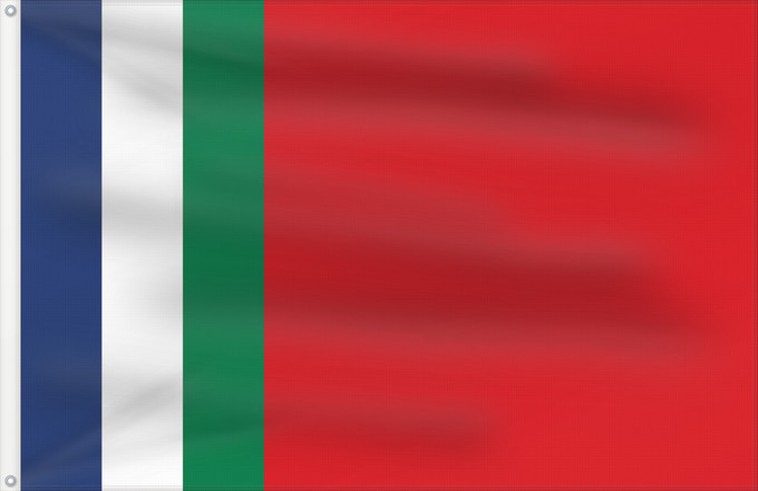 Drapeau, avec deux œillets métalliques et guindant renforcé : South Moluccas	Moluques du Sud	Molucas del Sur	Südmolukken	Molucche Meridionali	South Moluccas, Republic of South Maluku