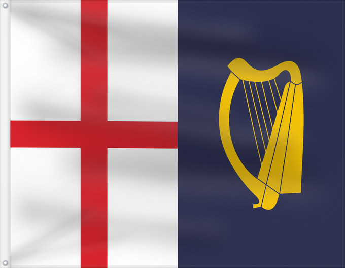 Flag, with two metal eyelets and reinforced hoist: Commonwealth-Flag-1649 Commonwealth flag of 1649, as per FOTW United Kingdom Flags of the Interregnum