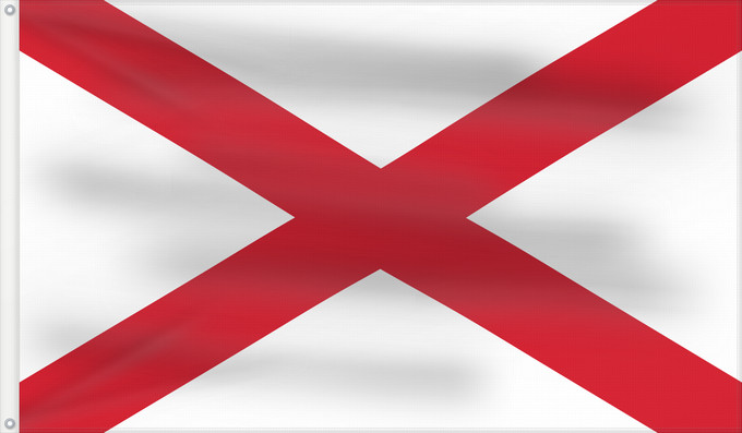 Drapeau, avec deux œillets métalliques et guindant renforcé : St Patrick s saltire