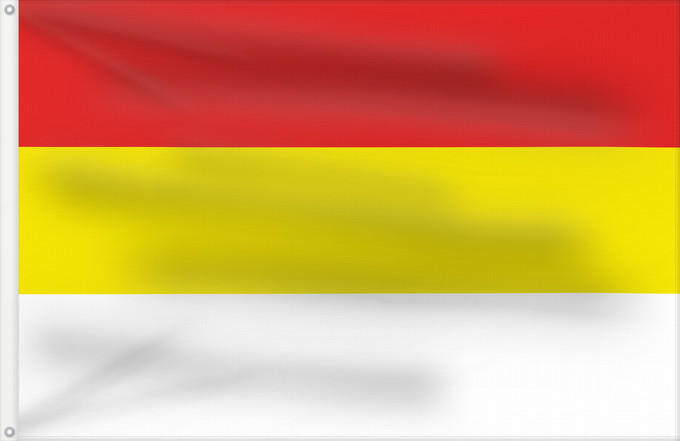 Drapeau, avec deux œillets métalliques et guindant renforcé : D Orissa	Orissa