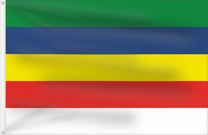 Drapeau, avec deux œillets métalliques et guindant renforcé : Shahpura