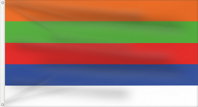 Drapeau, avec deux œillets métalliques et guindant renforcé : Sirohi
