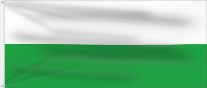 Drapeau, avec deux œillets métalliques et guindant renforcé : Tehga