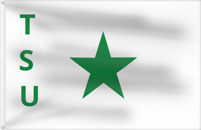 Drapeau, avec deux œillets métalliques et guindant renforcé : TSU