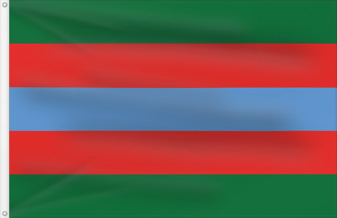 Drapeau, avec deux œillets métalliques et guindant renforcé : Vehicles of Basgo	Véhicules de Basgo	Vehículos de Basgo	Fahrzeuge von Basgo	Veicoli di Basgo	Vehicles in Basgo A horizontally divided dark green-red-light blue-red-dark green flag