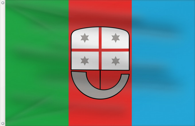 Bandera, con dos ojales metálicos y lado del asta reforzado: Liguria	Italian region Liguria	ligure	Ligurien	Regione italiana Liguria