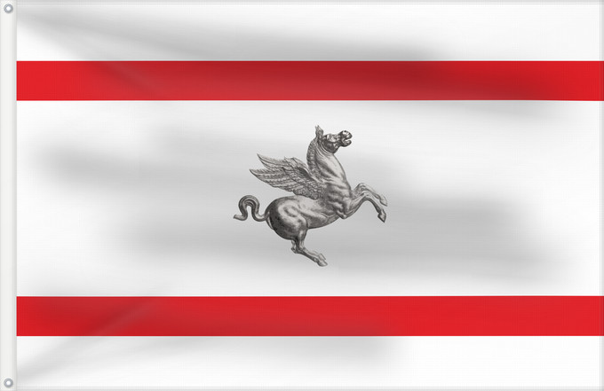 Flagge, mit zwei Metallösen und verstärktem Besatzband: Tuscany Italian region Tuscany Toscane Toscana Regione italiana Toscana Kan Tuscany