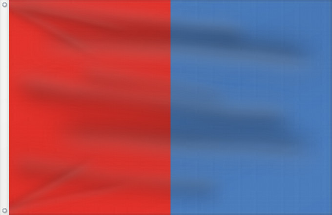 Flagge, mit zwei Metallösen und verstärktem Besatzband: Catania	Catane
