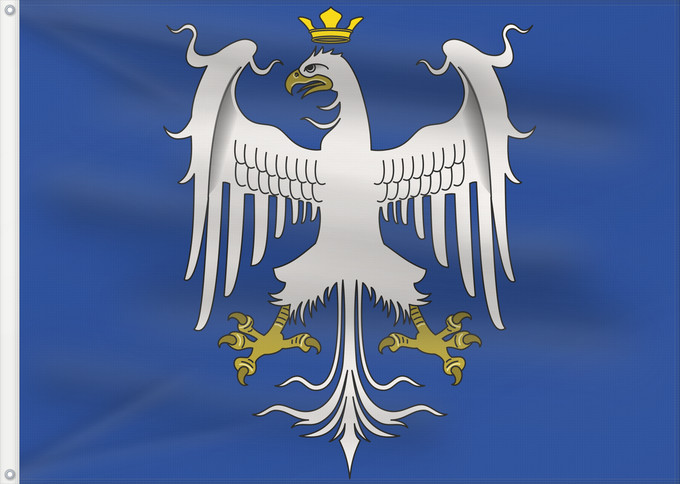 Flag, with two metal eyelets and reinforced hoist: Ducado de Modena antes de 1830