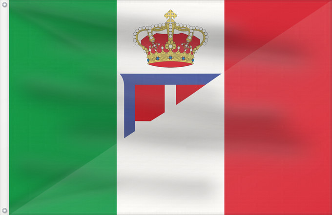 Flagge, mit zwei Metallösen und verstärktem Besatzband: Italy flags fusion It is easy to put a border around this flag image