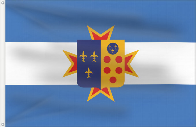 Flag, with two metal eyelets and reinforced hoist: Kingdom of Etruria  merchant	It is easy to put a border around this flag image	Marchand du Royaume d Étrurie	Reino de Etruria (enseña mercante)	Königreich Etrurien (Handelsflagge)	Mercantile del Regno di Etruria