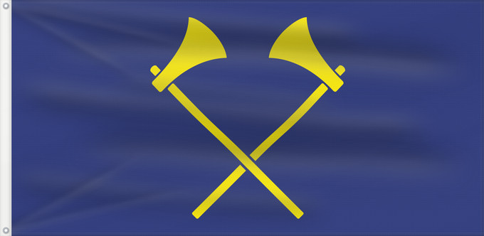 Bandera, con dos ojales metálicos y lado del asta reforzado: Saint Helier	Saint Helier, a parish of Jersey	Saint-Hélier	Couleu d Saint Hélyi, eune pâraisse en Jèrri
