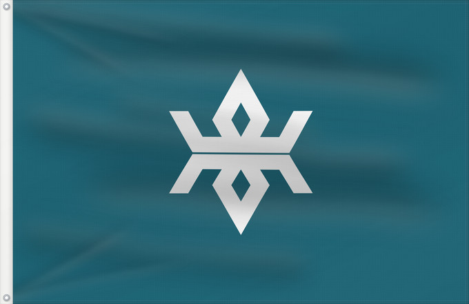 Drapeau, avec deux œillets métalliques et guindant renforcé : Iwate Prefecture	Préfecture d'Iwate	prefectura de Iwate	Präfektur Iwate	岩手県旗