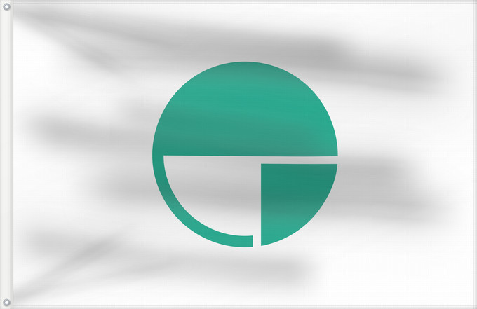 Drapeau, avec deux œillets métalliques et guindant renforcé : Nagano