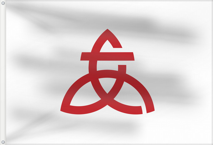Drapeau, avec deux œillets métalliques et guindant renforcé : Atsugi, Kanagawa	厚木市旗