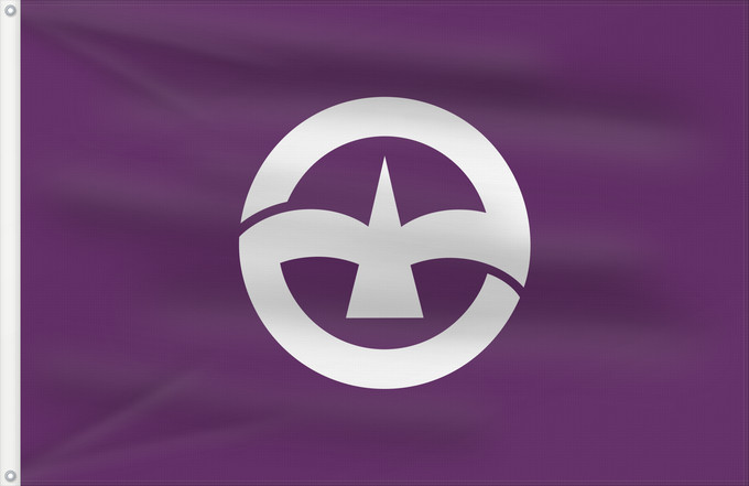 Flag, with two metal eyelets and reinforced hoist: Machida, Tokyo Machida, Tokio 町田市旗