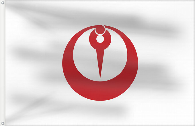 Flag, with two metal eyelets and reinforced hoist: Maizuru, Kyoto Maizuru, Kioto 舞鶴市旗