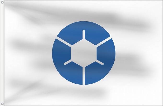 Flag, with two metal eyelets and reinforced hoist: Marugame, Kagawa 丸亀市旗