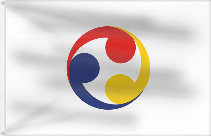Flag, with two metal eyelets and reinforced hoist: Ryukyu Islands flag 1875-1879 cs Contrary to the file name