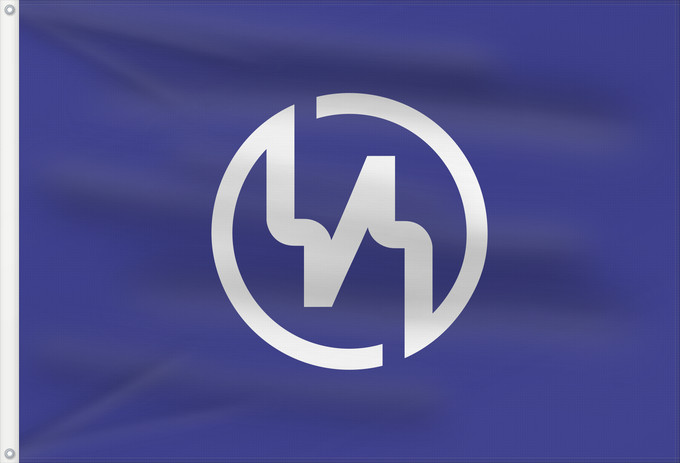 Flag, with two metal eyelets and reinforced hoist: Taketomi, Okinawa 竹富町旗