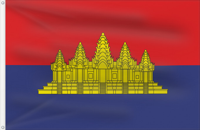Bandera, con dos ojales metálicos y lado del asta reforzado: State of Cambodia  alternate   vesion	State of Cambodia  1989-1993	L État du Cambodge  1989-1993	Estado de Camboya (1989-1993)	Staat Kambodscha (1989-1993)	Stato di Cambogia (1989-1993)	ទង់ជាតិរដ្ឋកម្ពុជា  1989-1993	ธงชาติรัฐกัมพูชา  ระหว่าง พ