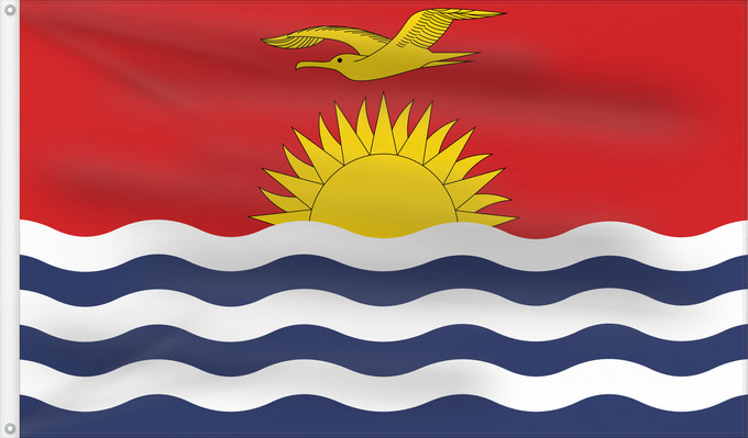 Drapeau, avec deux œillets métalliques et guindant renforcé : Kiribati Kiribatov