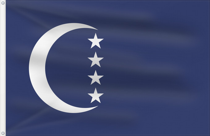 Flag, with two metal eyelets and reinforced hoist: Grande Comore Gran Comora