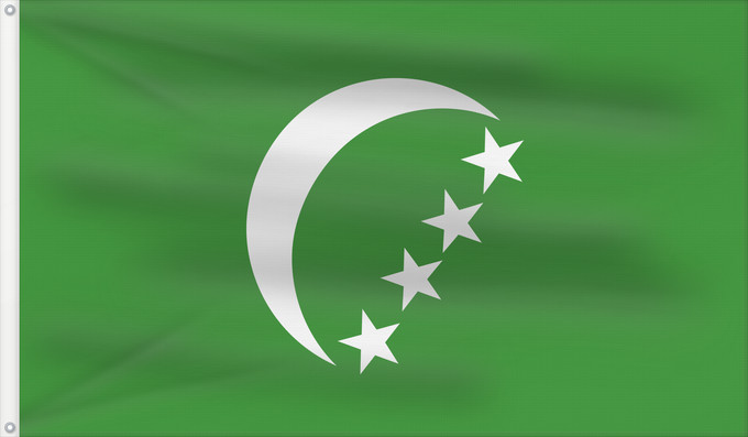 Flag, with two metal eyelets and reinforced hoist: Comoros 1978-1992
