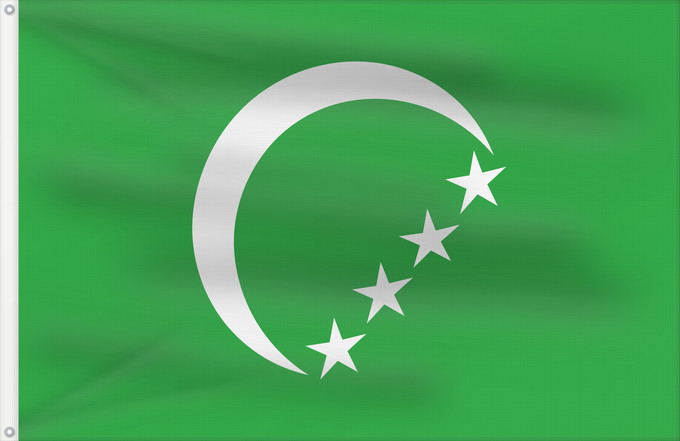 Flag, with two metal eyelets and reinforced hoist: Comoros 1978 Komorów z 1978 r