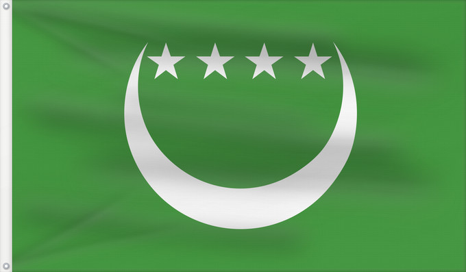 Flag, with two metal eyelets and reinforced hoist: Comoros 1992-1996