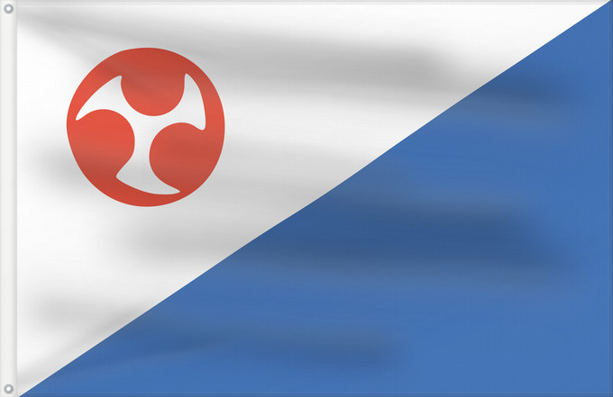 Flag, with two metal eyelets and reinforced hoist: Jejudo	Jeju Special Self-governing Province	Jeju Teukbyeol Jachido	済州特別自治道旗	제주특별자치도기	济州特别自治道旗	濟州特別自治道旗