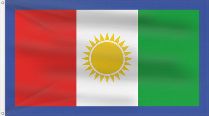 Drapeau, avec deux œillets métalliques et guindant renforcé : Northern Province	Northern Province of Sri Lanka	Province du Nord	Provincia del Norte	Nordprovinz	Provincia del Nord