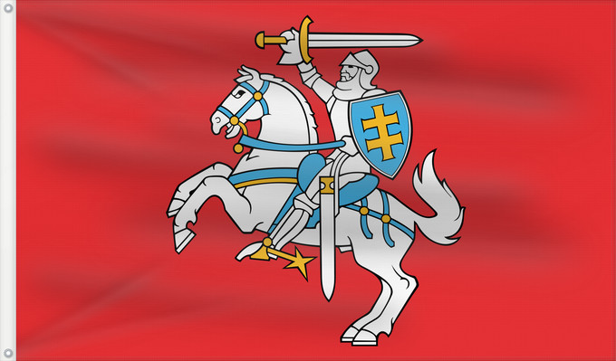 Flag, with two metal eyelets and reinforced hoist: Lithuania Lituanie Lituania Litauen Lituana Litouwen Lituânia Litwy Litevská vlajka Litauens Litovio Leedu lipp Liettuan Liotuáine Litve Litvánia Lietuvas Tal-Litwanja Lituaniei Litvy