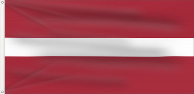 Flagge, mit zwei Metallösen und verstärktem Besatzband: Latvia Lettonie Letonia Lettland Lettone Letland Letónia Łotwy Сцяг Латвіі Сьцяг Латвіі Национално знаме на Латвия Lotyšská vlajka Letlands Σημαία της Λεττονίας Latvio Läti lipp Latvian Laitvia Latvije Lettország ლატვიის დროშა Latvijos Latvejas karūgs Lat