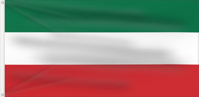 Flagge, mit zwei Metallösen und verstärktem Besatzband: Lithuania Minor	Petite-Lituanie	Lituania Menor	Kleinlitauen	Lituania Minore	En Lithuania Minor, created in Inkscape by me